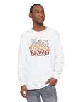 Thankful Grateful Blessed - Unisex Garment-dyed Long Sleeve T-Shirt