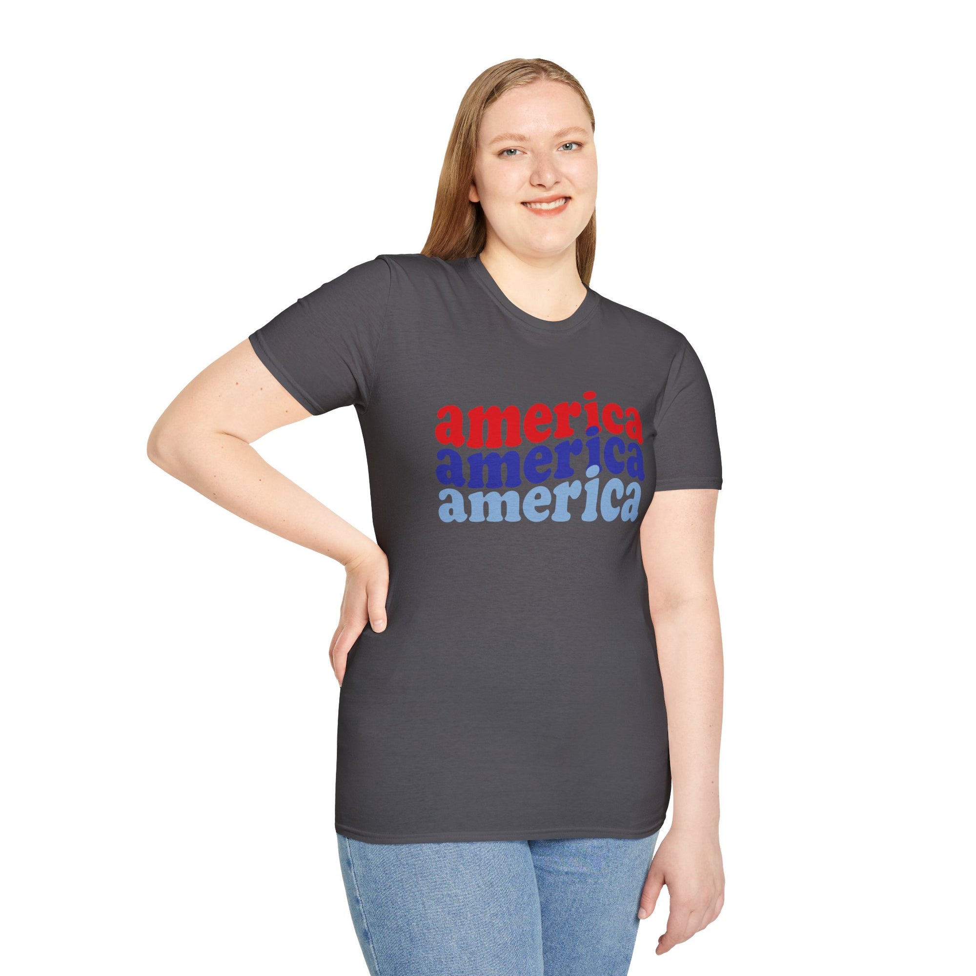 AMERICA AMERICA Women&#39;s Softstyle T-Shirt