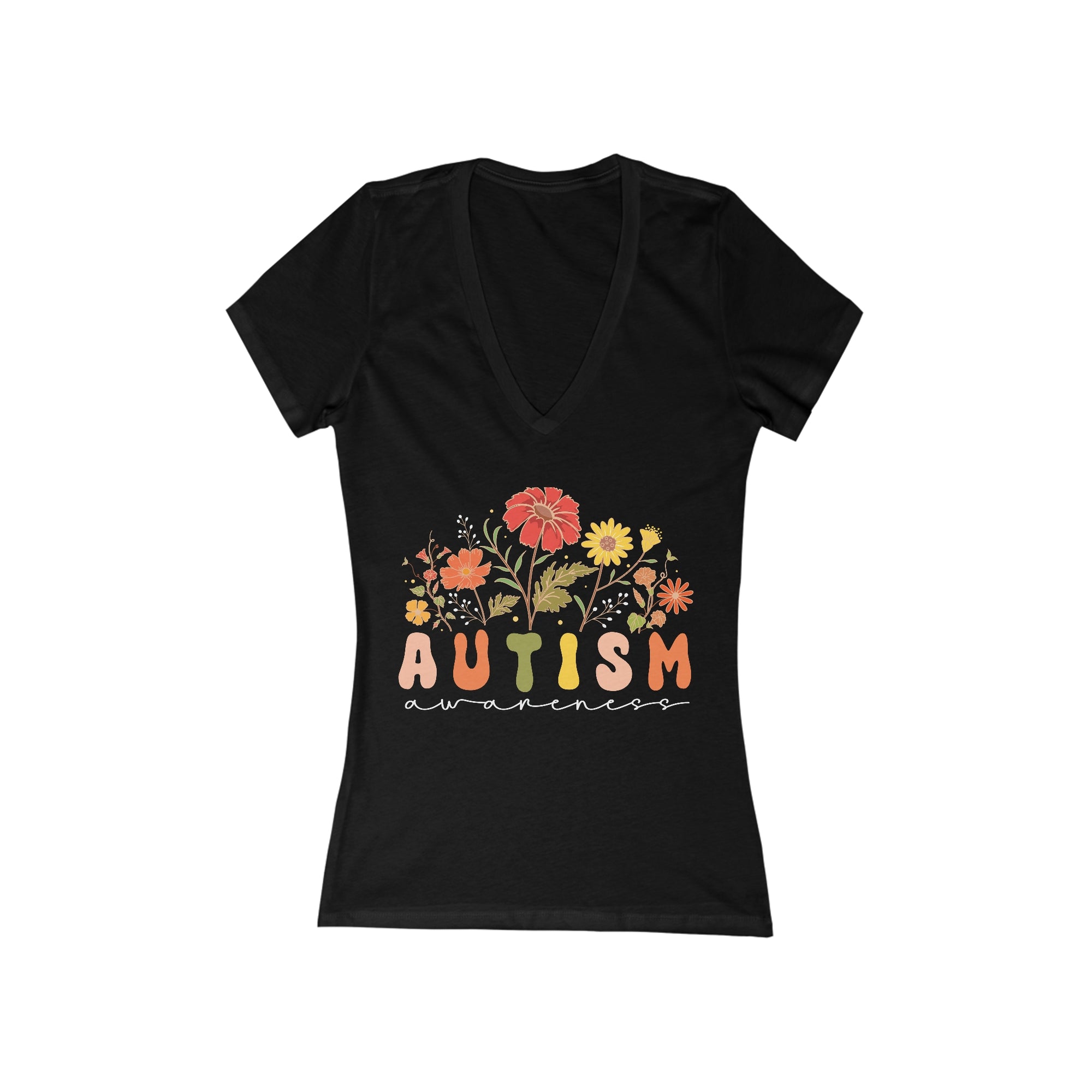 AUTISM Awareness Women&#39;s Deep V-Neck Tee - T&amp;L Apparel Store