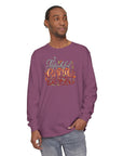 Thankful Grateful Blessed - Unisex Garment-dyed Long Sleeve T-Shirt