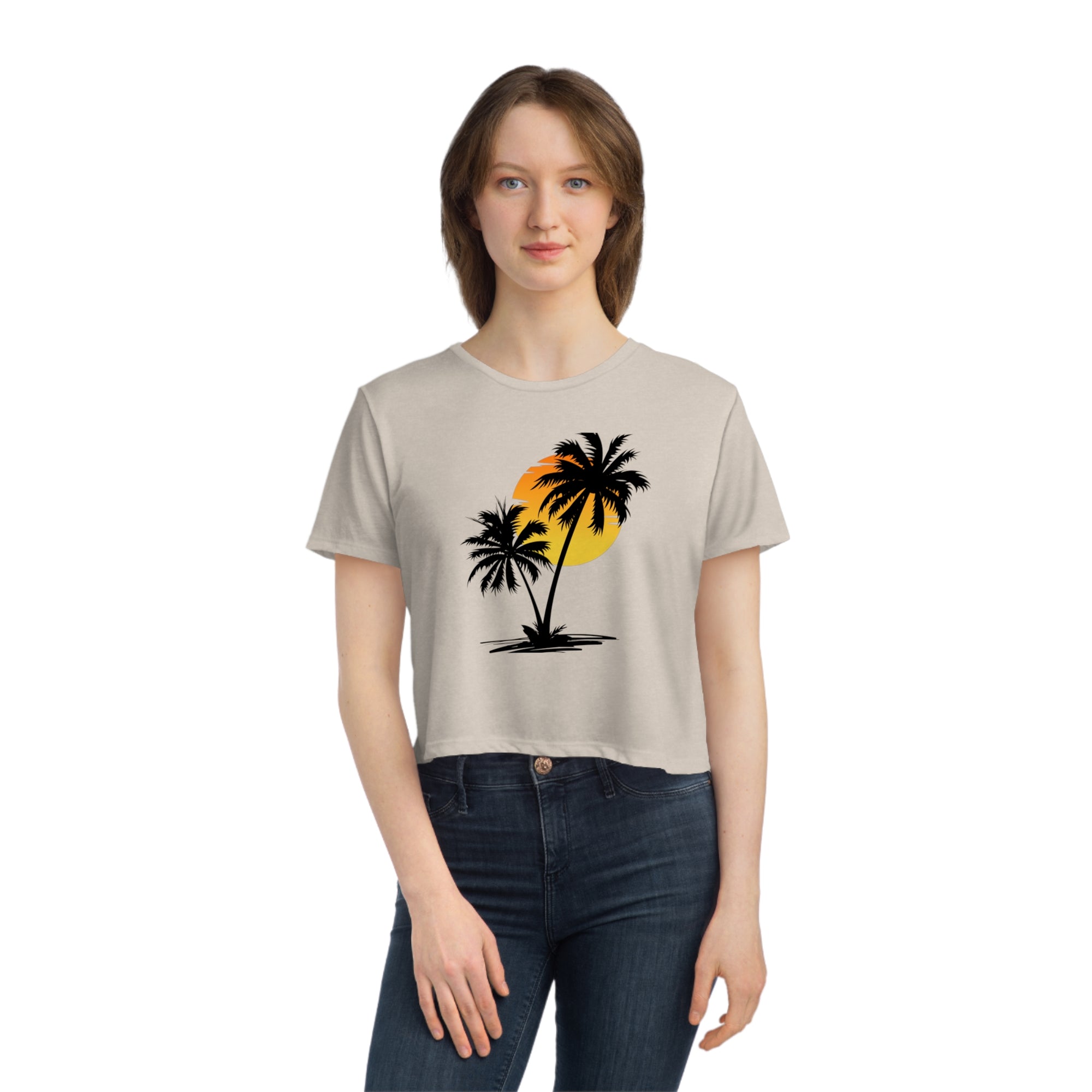 RELAX Women&#39;s Flowy Cropped Tee - T&amp;L Apparel Store