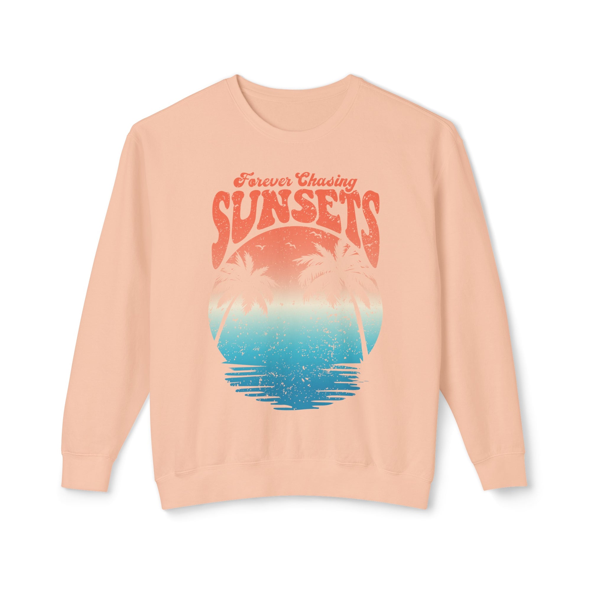 CHASING SUNSET Women&#39;s Lightweight Crewneck Sweatshirt - T&amp;L Apparel Store