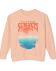 CHASING SUNSET Women's Lightweight Crewneck Sweatshirt - T&L Apparel Store