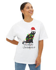 Christmas Meowly Oversized Tee - Furbaby Lover Tee Shirt