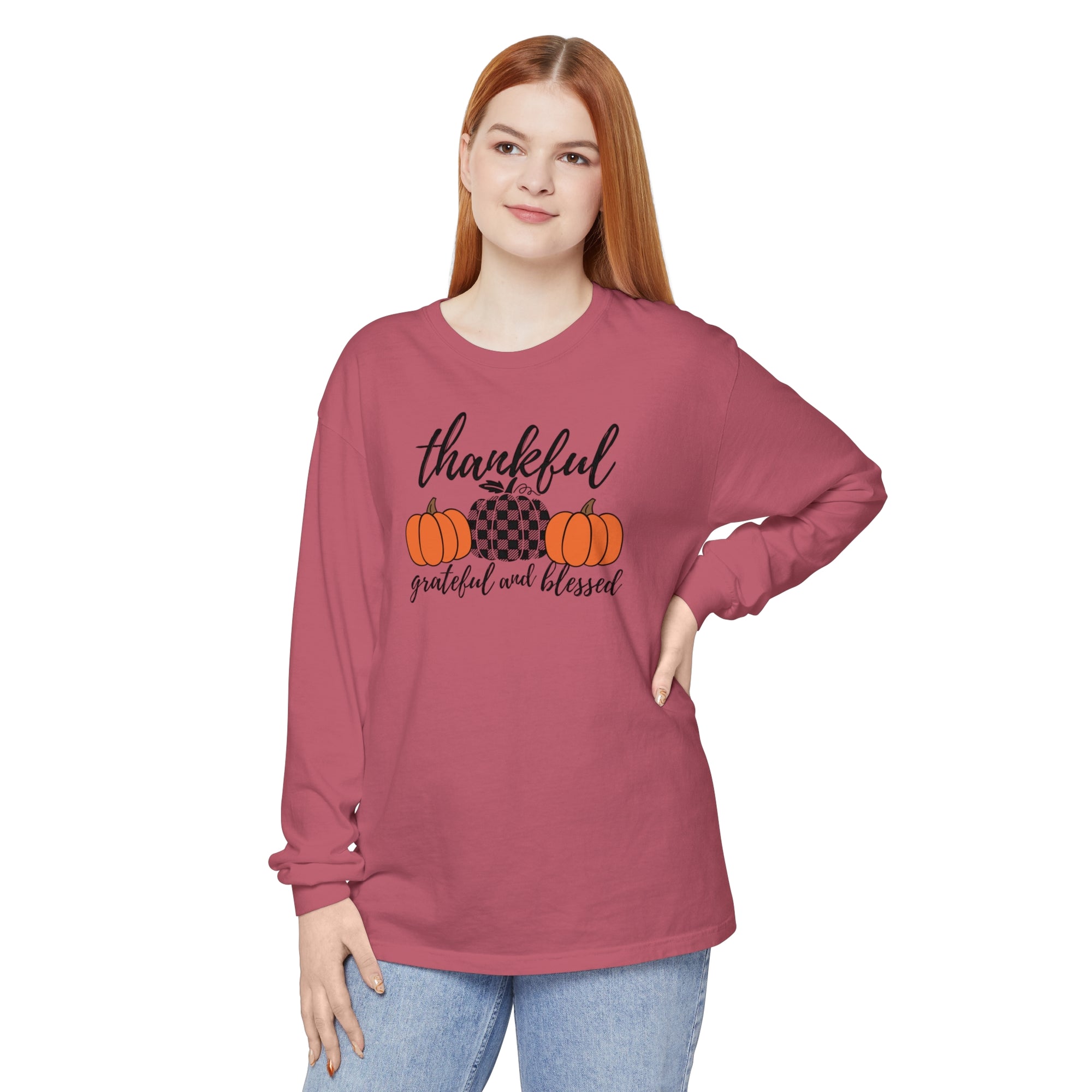 Thankful Grateful Blessed -Unisex Long Sleeve T-Shirt