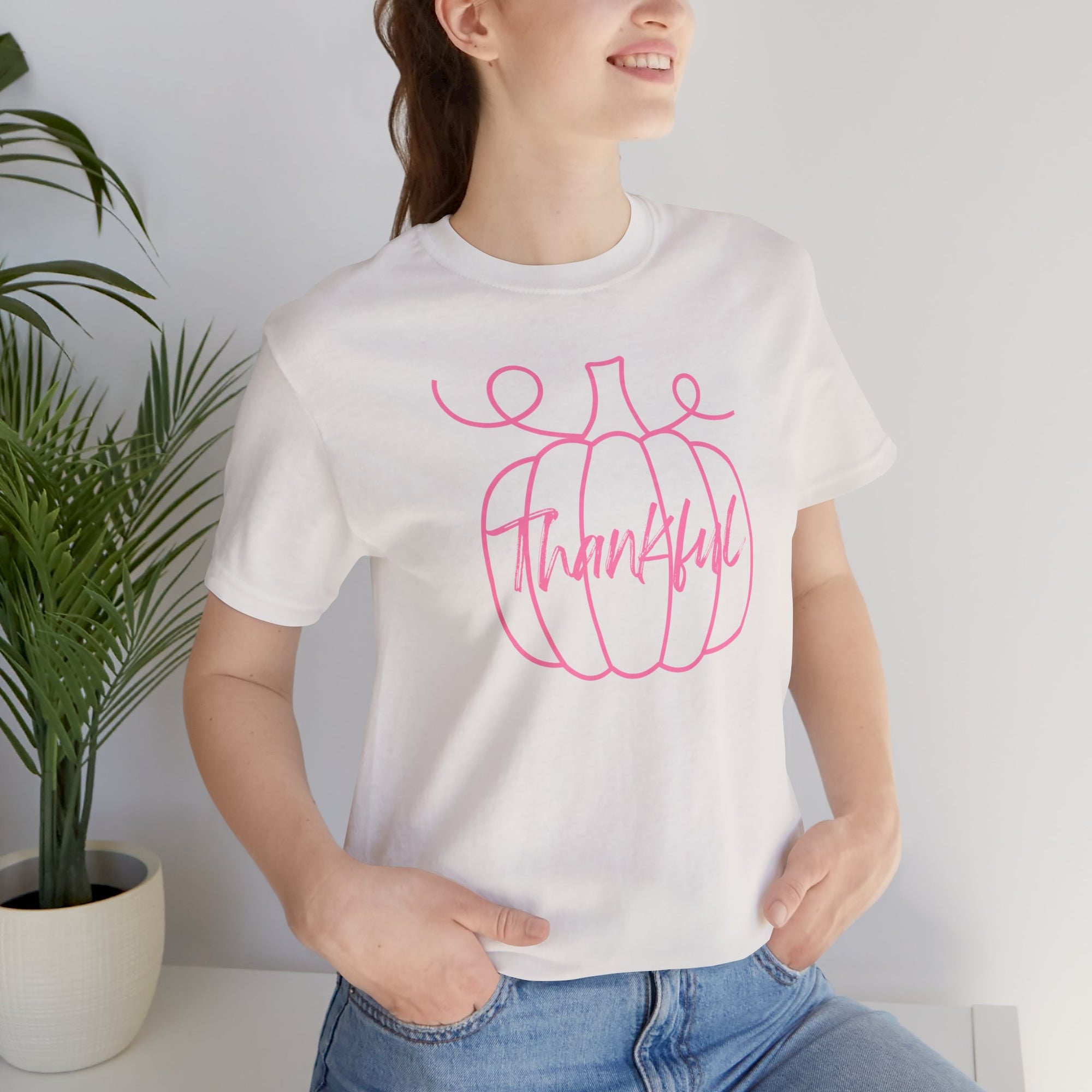 Pink Thankful - Women's Cancer Awareness Tee