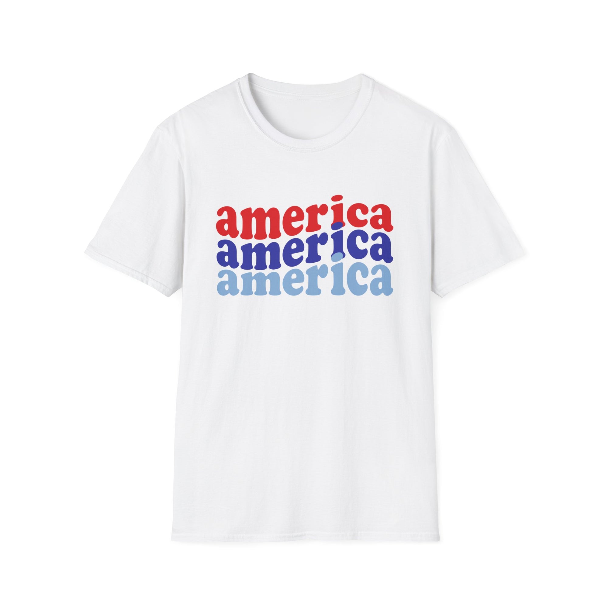 AMERICA AMERICA Women's Softstyle T-Shirt - T&L Apparel Store