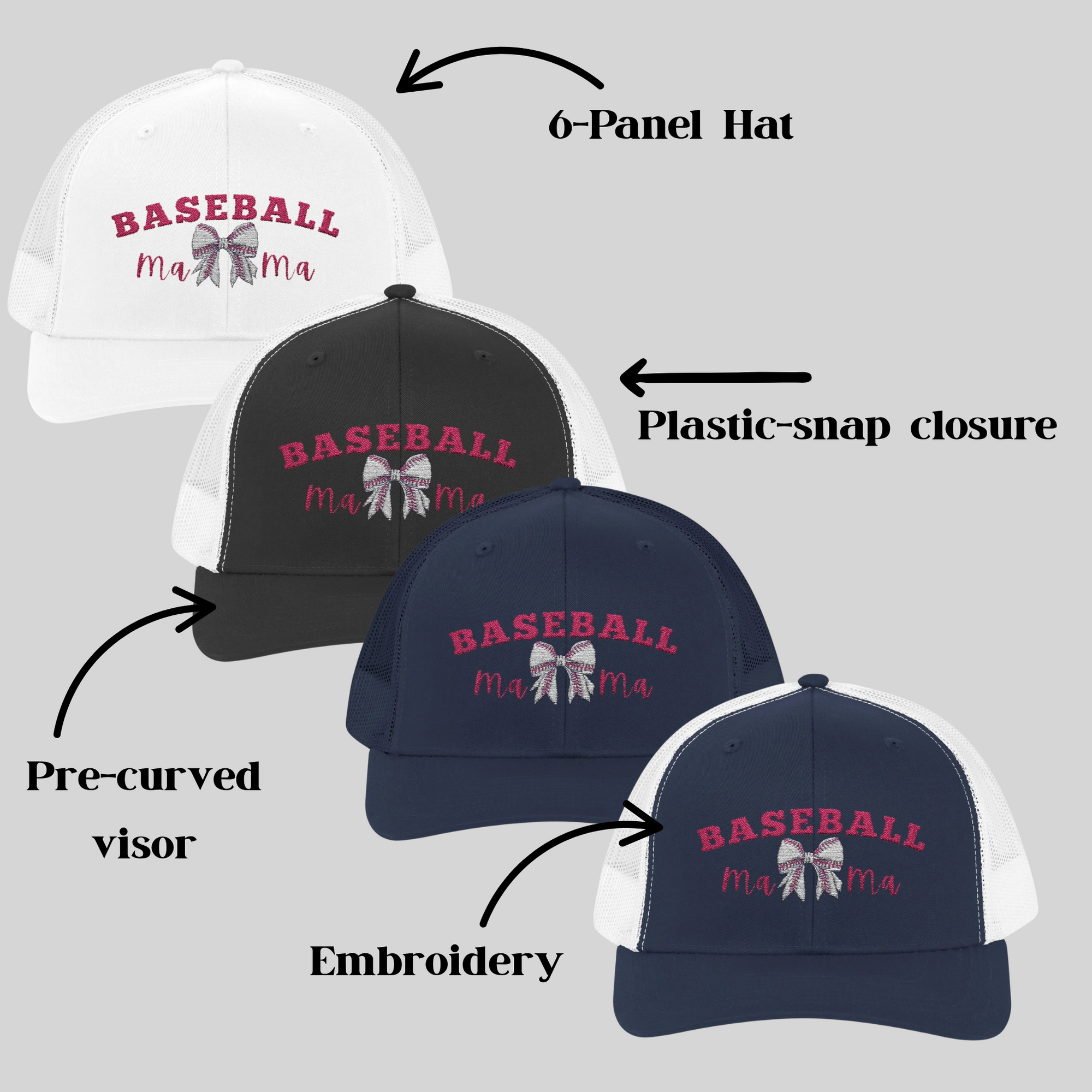 Snapback Cap - Baseball Mama Enthusist Gift Idea 