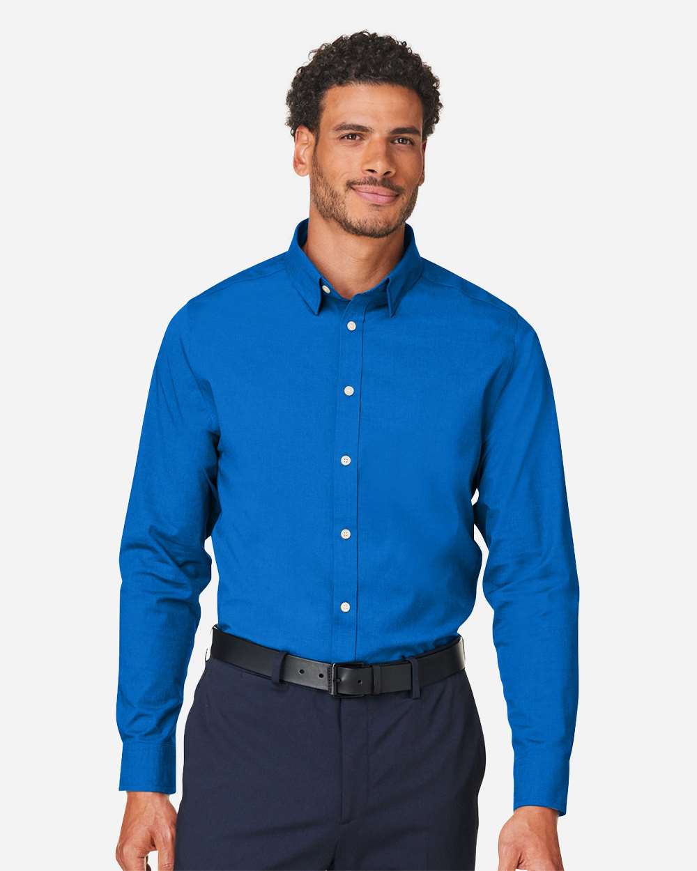 Custom Embroidered Devon &amp; Jones Men’s CrownLux Performance® Spencer Poplin Dress Shirt – DG505