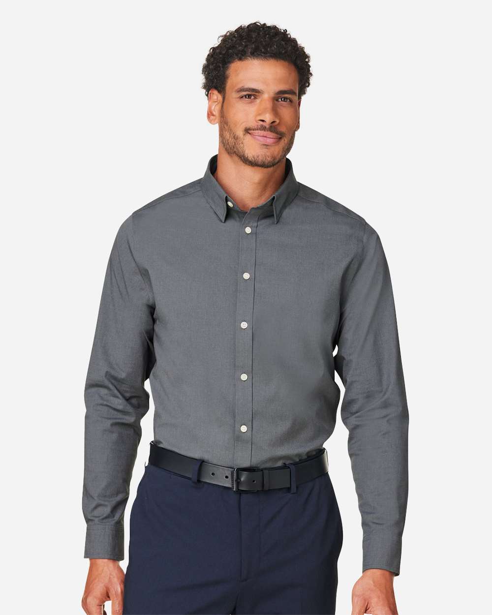 Custom Embroidered Devon &amp; Jones Men’s CrownLux Performance® Spencer Poplin Dress Shirt – DG505