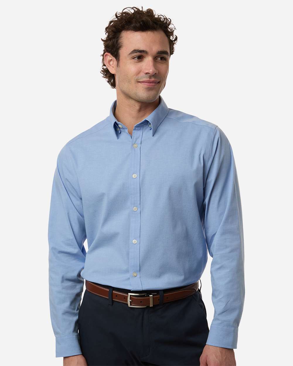 Custom Embroidered Devon &amp; Jones Men’s CrownLux Performance® Spencer Poplin Dress Shirt – DG505
