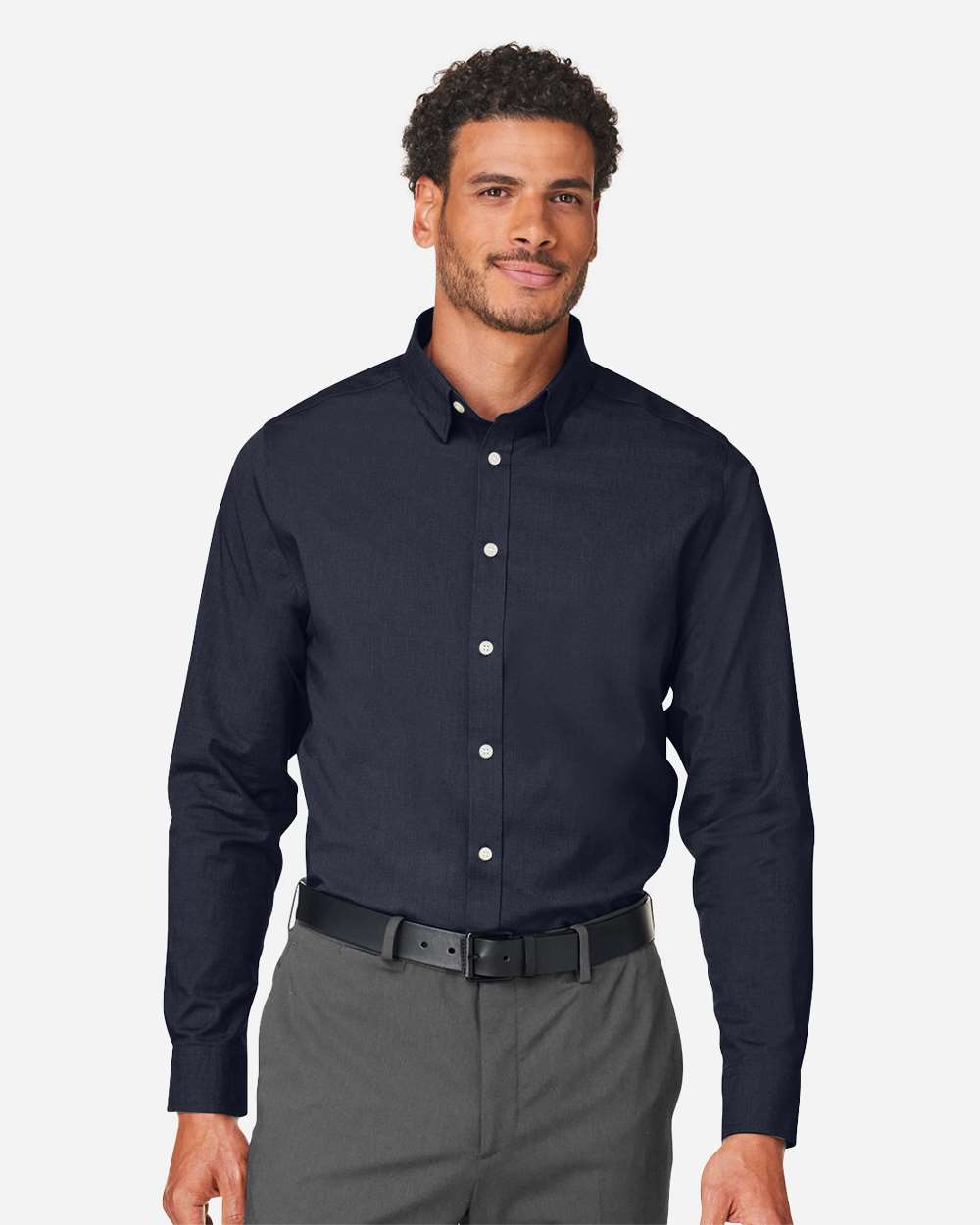 Custom Embroidered Devon &amp; Jones Men’s CrownLux Performance® Spencer Poplin Dress Shirt – DG505