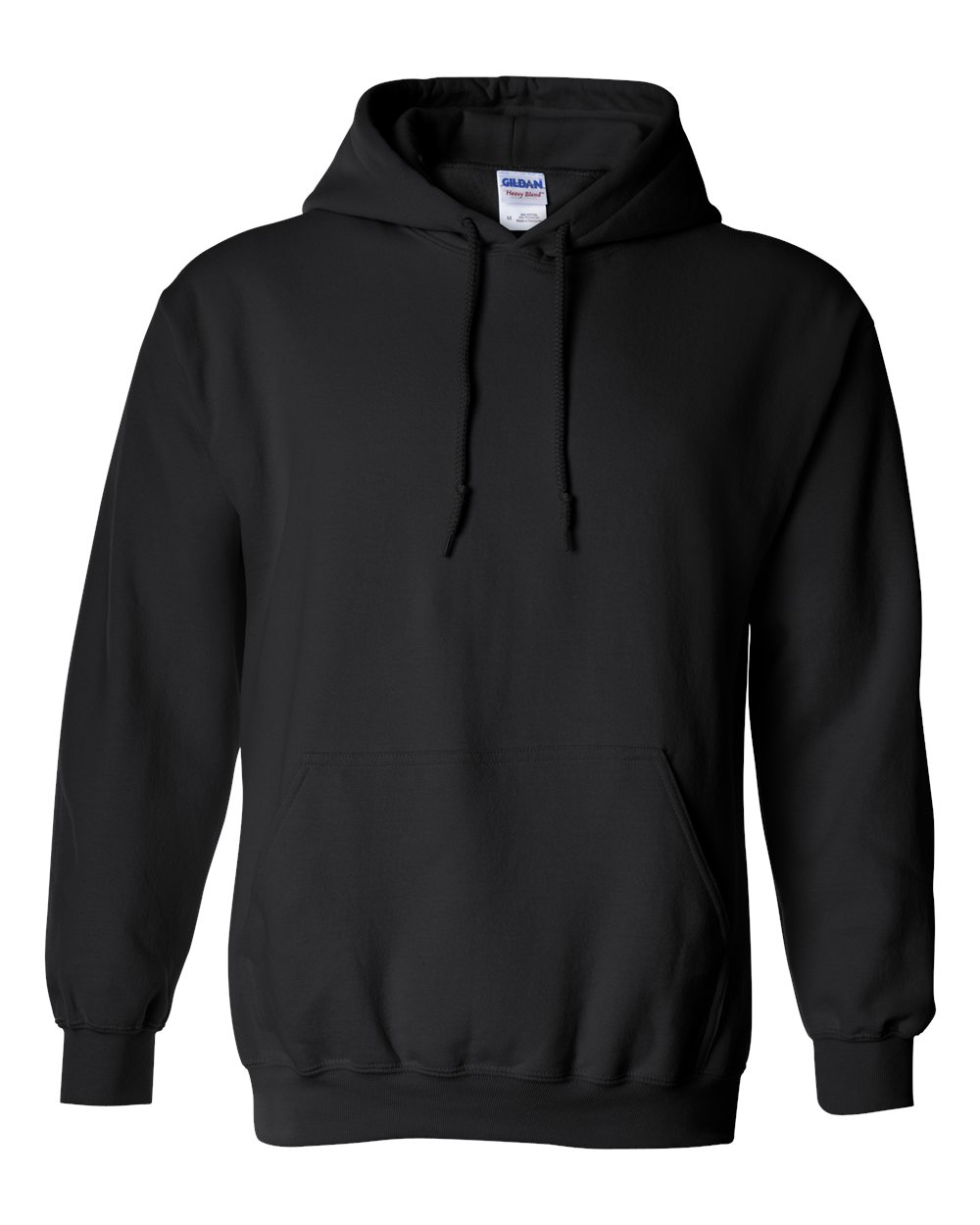 Black hoodie with 'PROMISED' text on a white background
