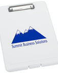 Custom Logo Storage Clipboard – Personalized Midway Clipboard with Document Compartment White Accessories