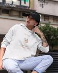 Women's Cozy "No Boo Before Brew" Fleece Hoodie - Fun Halloween Sweatshirt for Spooky Style 🎃