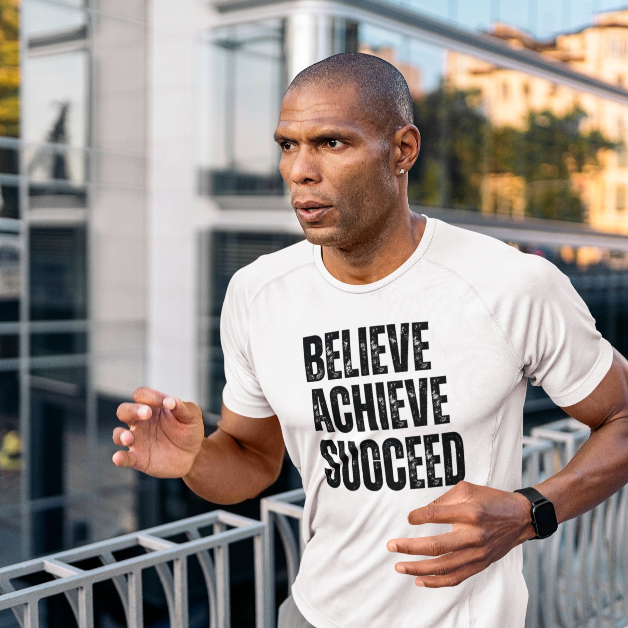 Graphic Tee - Believe, Achieve, Succeed - Inspirational Unisex Shirt