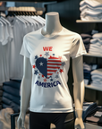 WE LOVE AMERICA Women's Fitted Tee Shirt - T&L Apparel Store