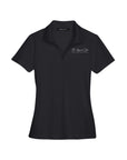 Custom Ladies CrownLux Performance Polo Black Devon & Jones DG20W CrownLux Performance Ladies' Plaited Polo