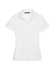 Custom Ladies CrownLux Performance Polo White Devon & Jones DG20W CrownLux Performance Ladies' Plaited Polo