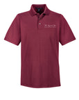 Custom Men CrownLux Burgundy Devon & Jones DG20 CrownLux Performance Men's Plaited Polo