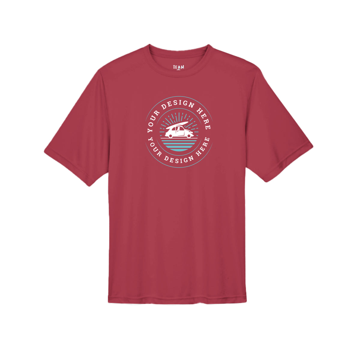 Custom Team 365 TT11 Men's Zone Performance T-Shirt Sport Scarlet Red Team 365 TT11 Men's Zone Performance T-Shirt T-Shirt