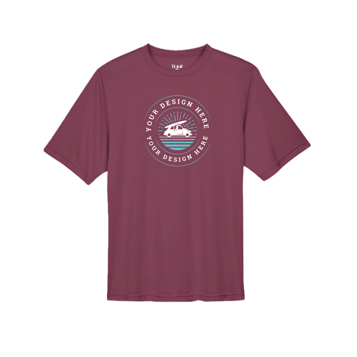 Custom Team 365 TT11 Men's Zone Performance T-Shirt SPORT MAROON Team 365 TT11 Men's Zone Performance T-Shirt T-Shirt
