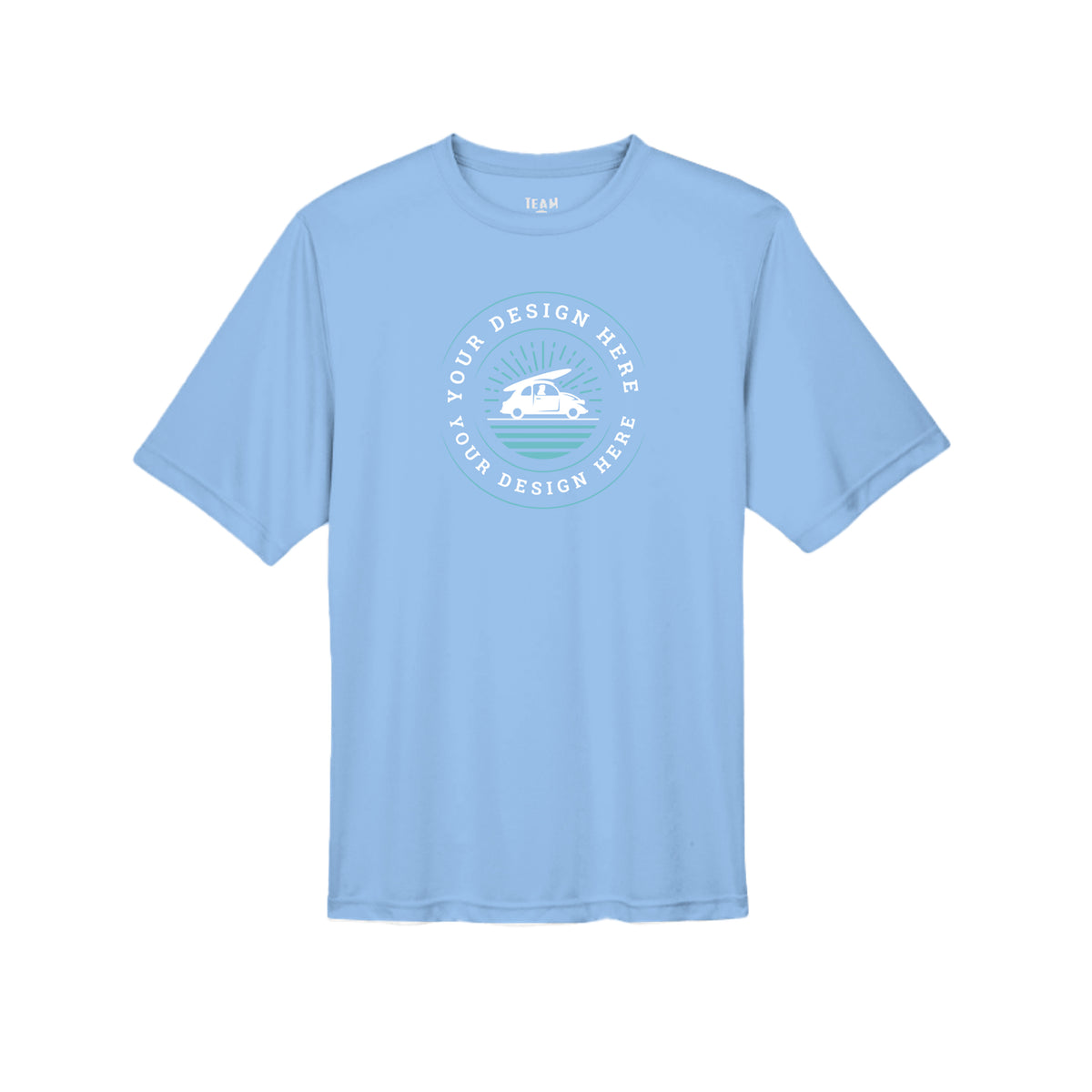 Custom Team 365 TT11 Men's Zone Performance T-Shirt SPORT LIGHT BLUE Team 365 TT11 Men's Zone Performance T-Shirt T-Shirt