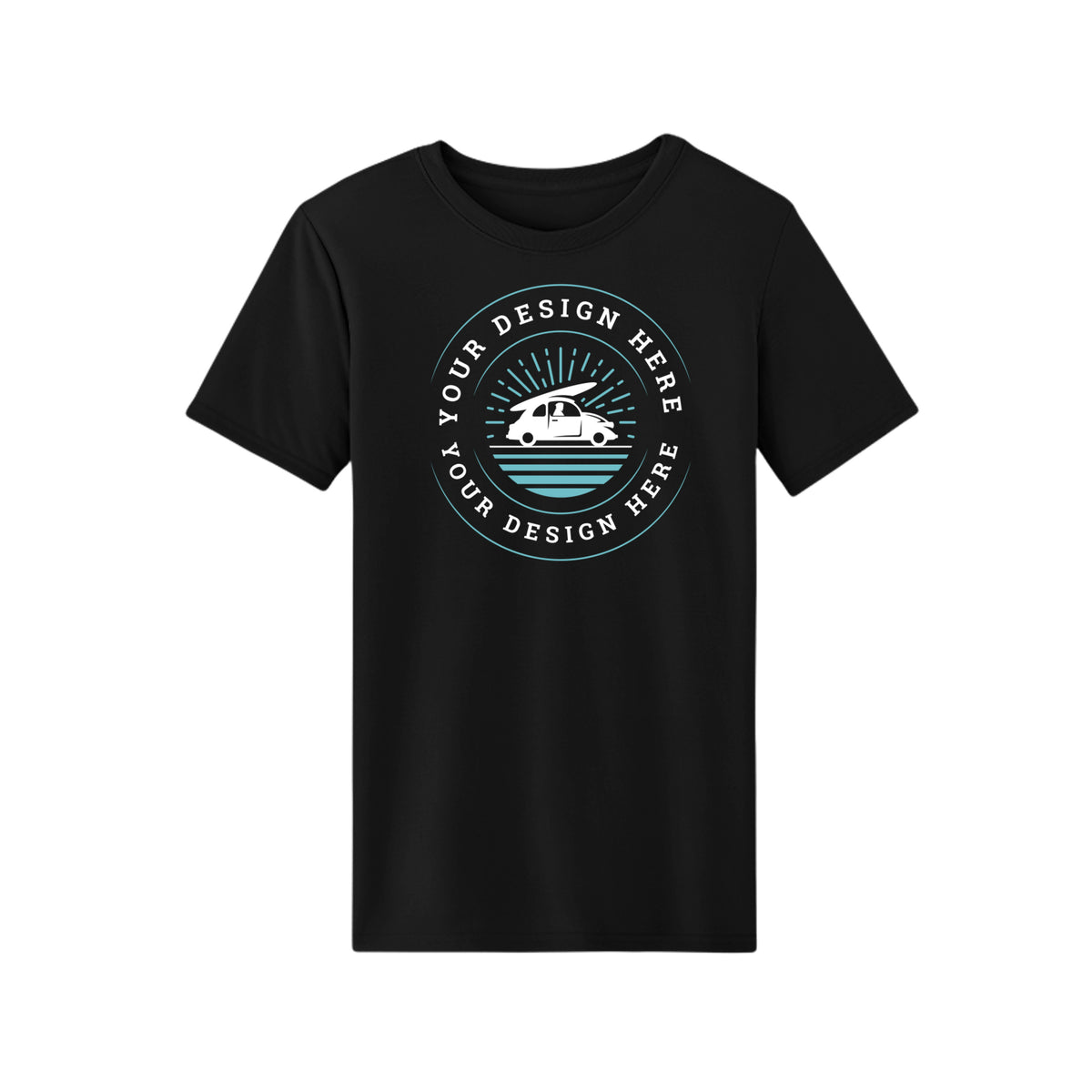 Custom Core 365 CE10 Unisex Capital Performance Tee Black Core 365 CE10 Unisex Capital Performance T-Shirt Performance Tee