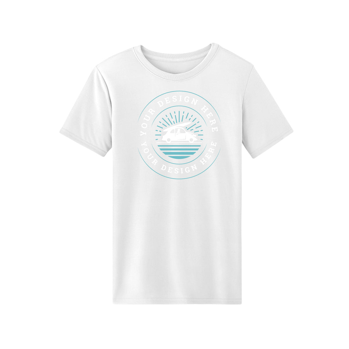 Custom Core 365 CE10 Unisex Capital Performance Tee White Core 365 CE10 Unisex Capital Performance T-Shirt Performance Tee