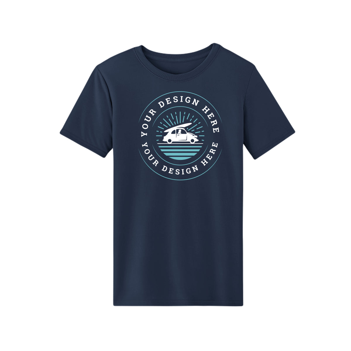 Custom Core 365 CE10 Unisex Capital Performance Tee Classic Navy Core 365 CE10 Unisex Capital Performance T-Shirt Performance Tee