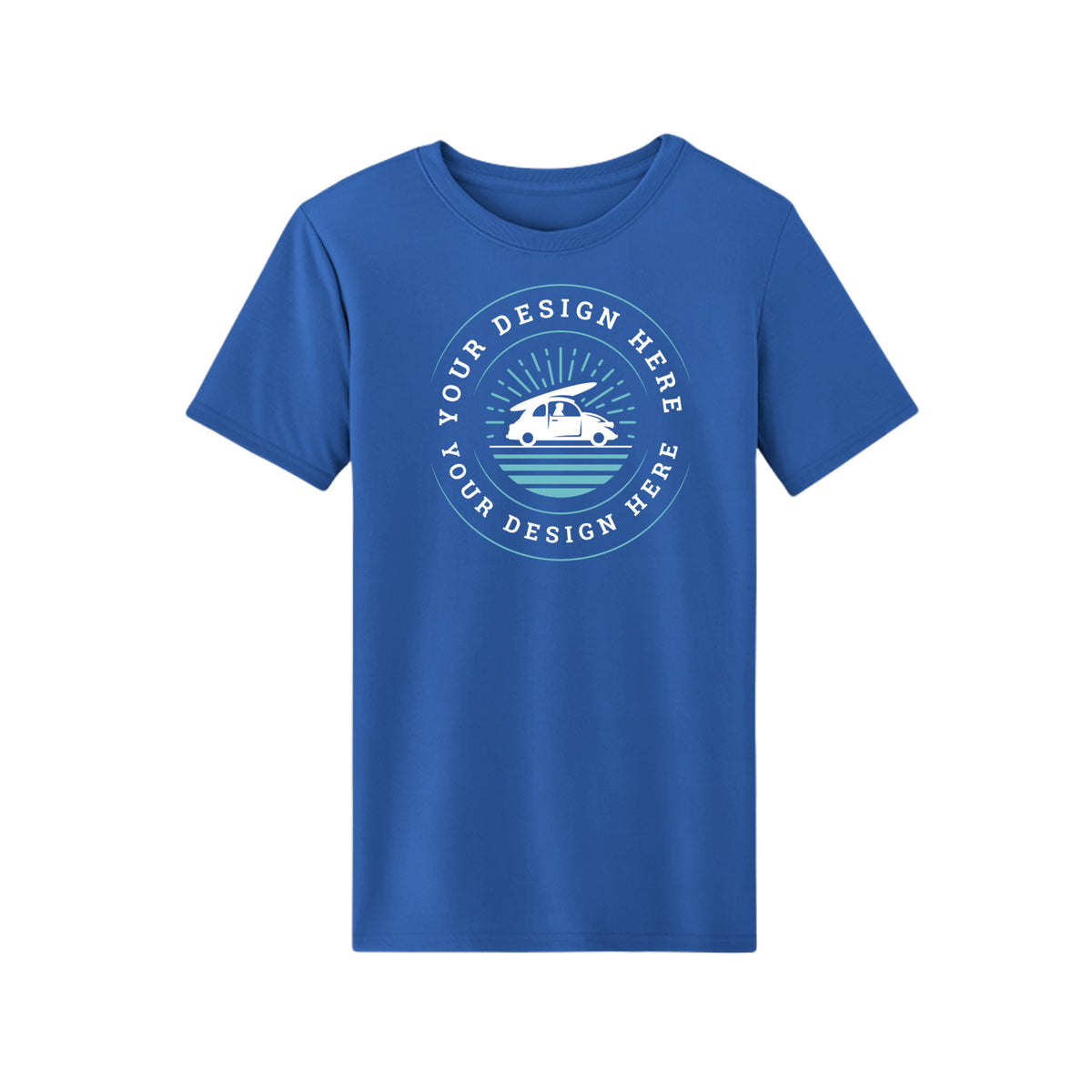 Custom Core 365 CE10 Unisex Capital Performance Tee True Royal Core 365 CE10 Unisex Capital Performance T-Shirt Performance Tee