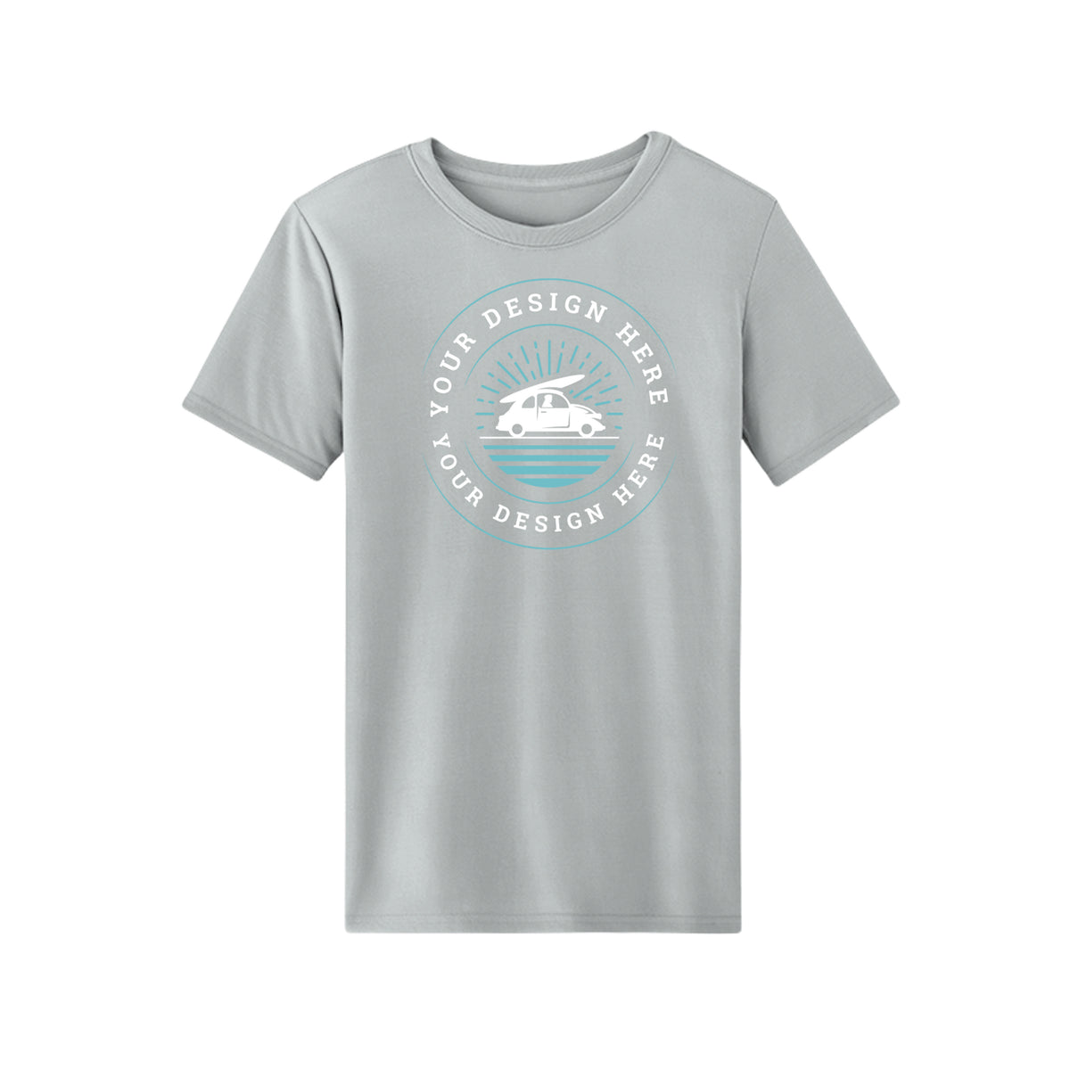 Custom Core 365 CE10 Unisex Capital Performance Tee Platinum Core 365 CE10 Unisex Capital Performance T-Shirt Performance Tee