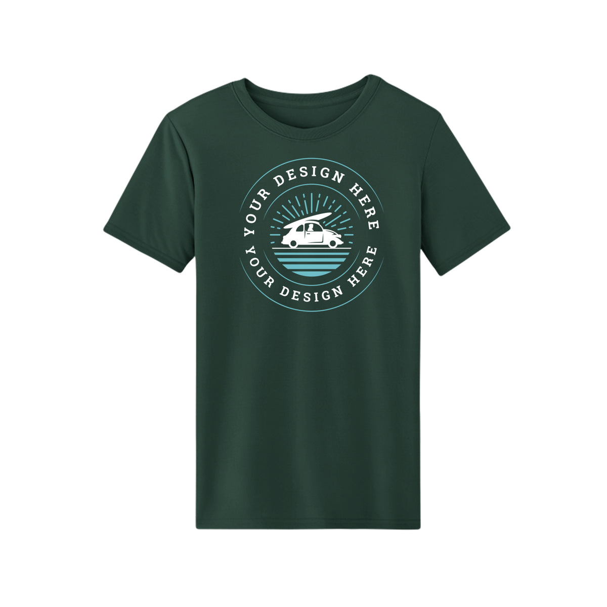 Custom Core 365 CE10 Unisex Capital Performance Tee Forest Core 365 CE10 Unisex Capital Performance T-Shirt Performance Tee