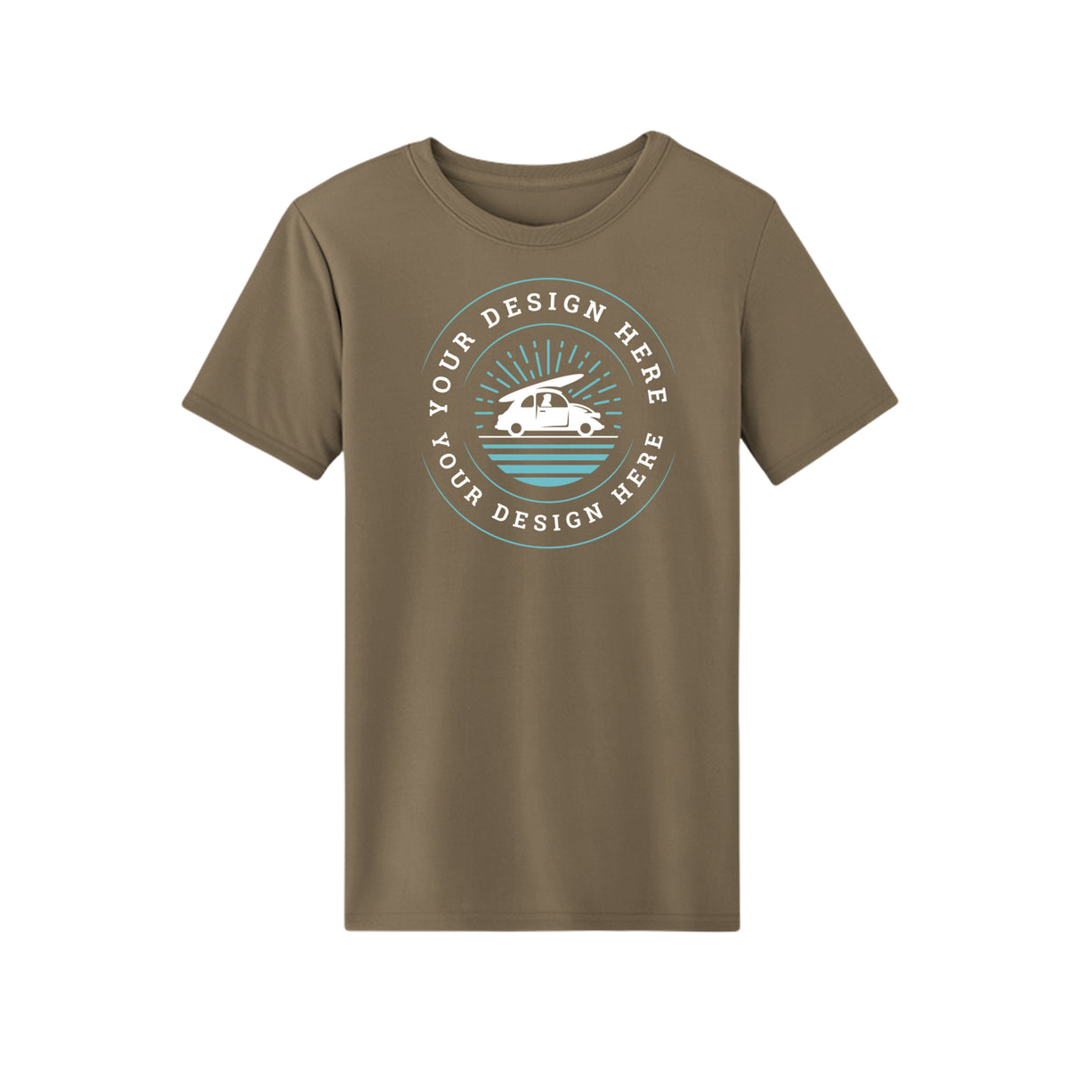 Custom Core 365 CE10 Unisex Capital Performance Tee Coyote Brown Core 365 CE10 Unisex Capital Performance T-Shirt Performance Tee