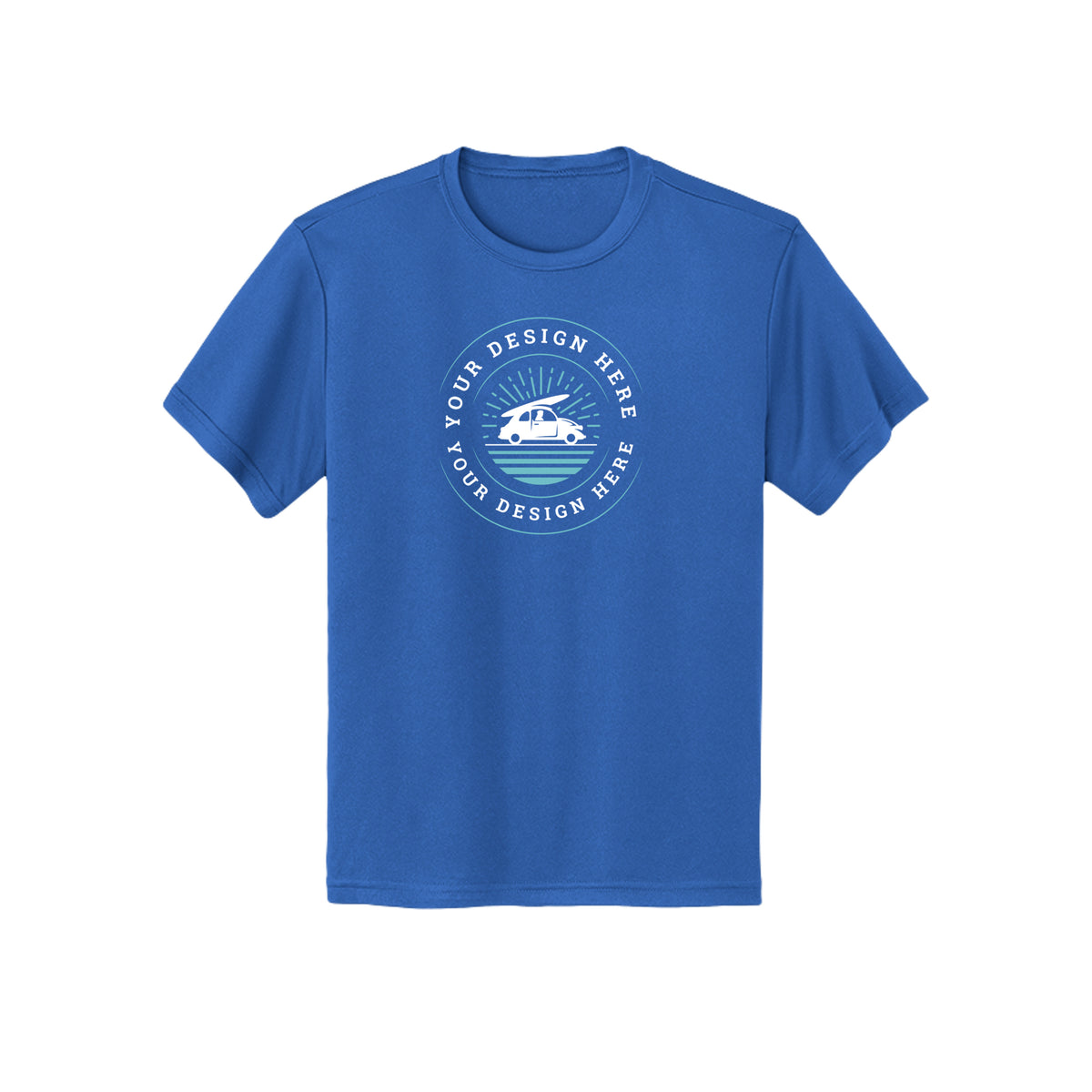 Custom Core 365 CE10Y Youth Capital Performance T-Shirt True Royal Core 365 CE10Y Youth Capital Performance T-Shirt Performance Tee