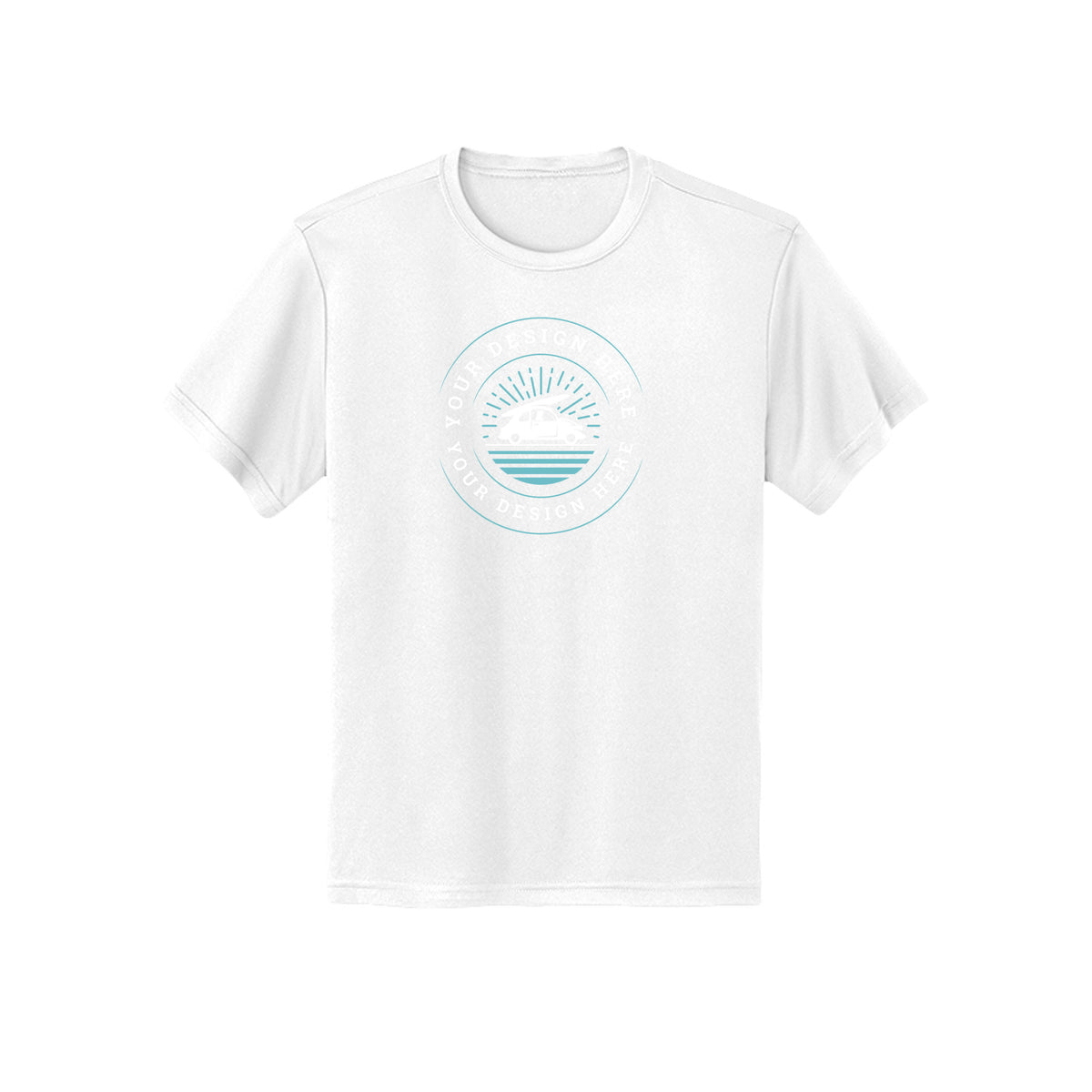 Custom Core 365 CE10Y Youth Capital Performance T-Shirt White Core 365 CE10Y Youth Capital Performance T-Shirt Performance Tee