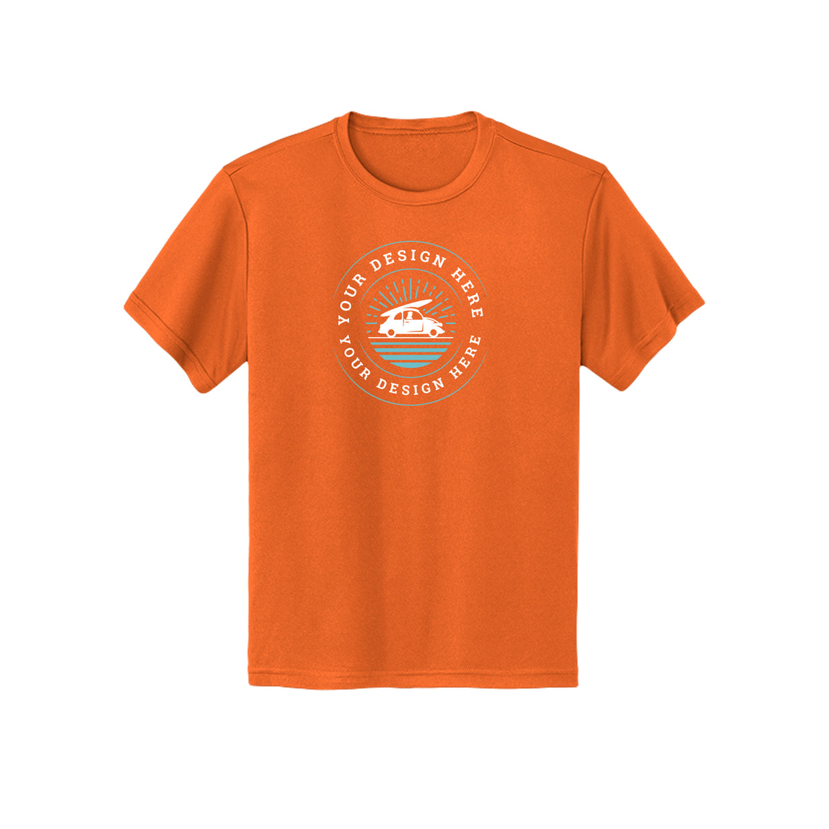 Custom Core 365 CE10Y Youth Capital Performance T-Shirt Safety Orange Core 365 CE10Y Youth Capital Performance T-Shirt Performance Tee