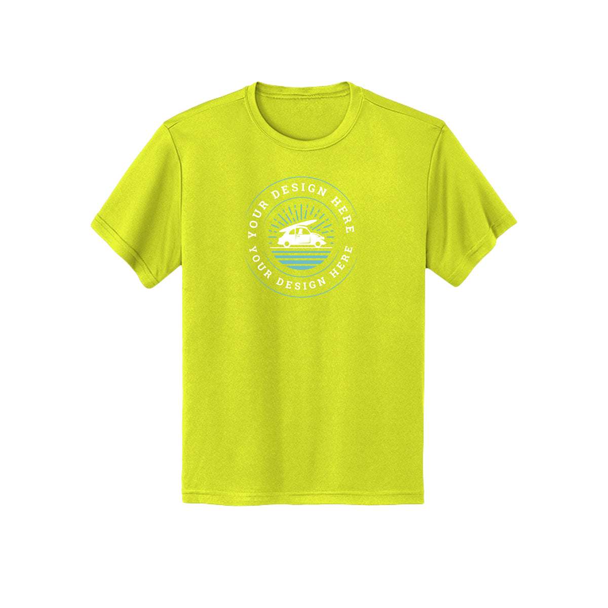 Custom Core 365 CE10Y Youth Capital Performance T-Shirt Safety Yellow Core 365 CE10Y Youth Capital Performance T-Shirt Performance Tee