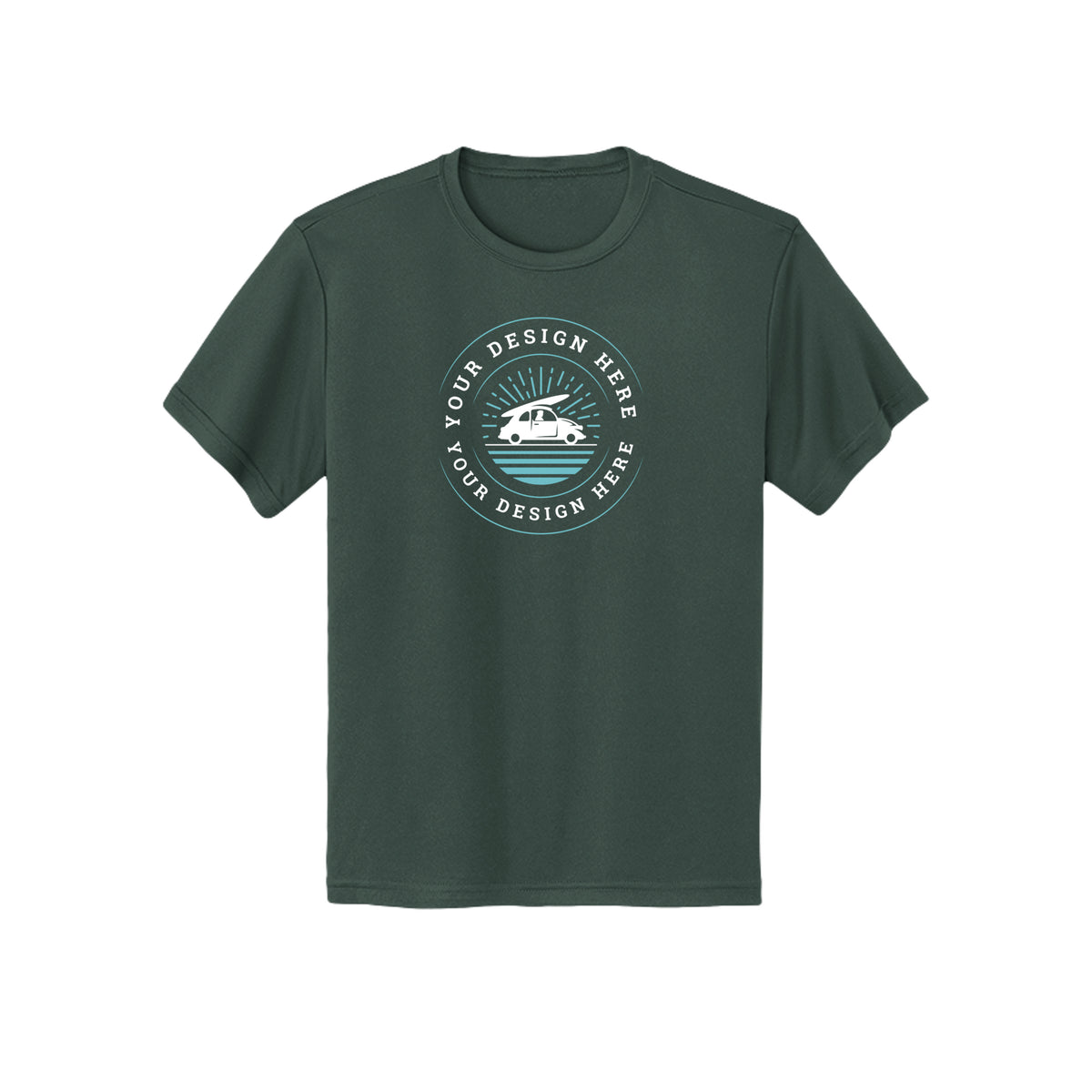 Custom Core 365 CE10Y Youth Capital Performance T-Shirt Forest Core 365 CE10Y Youth Capital Performance T-Shirt Performance Tee