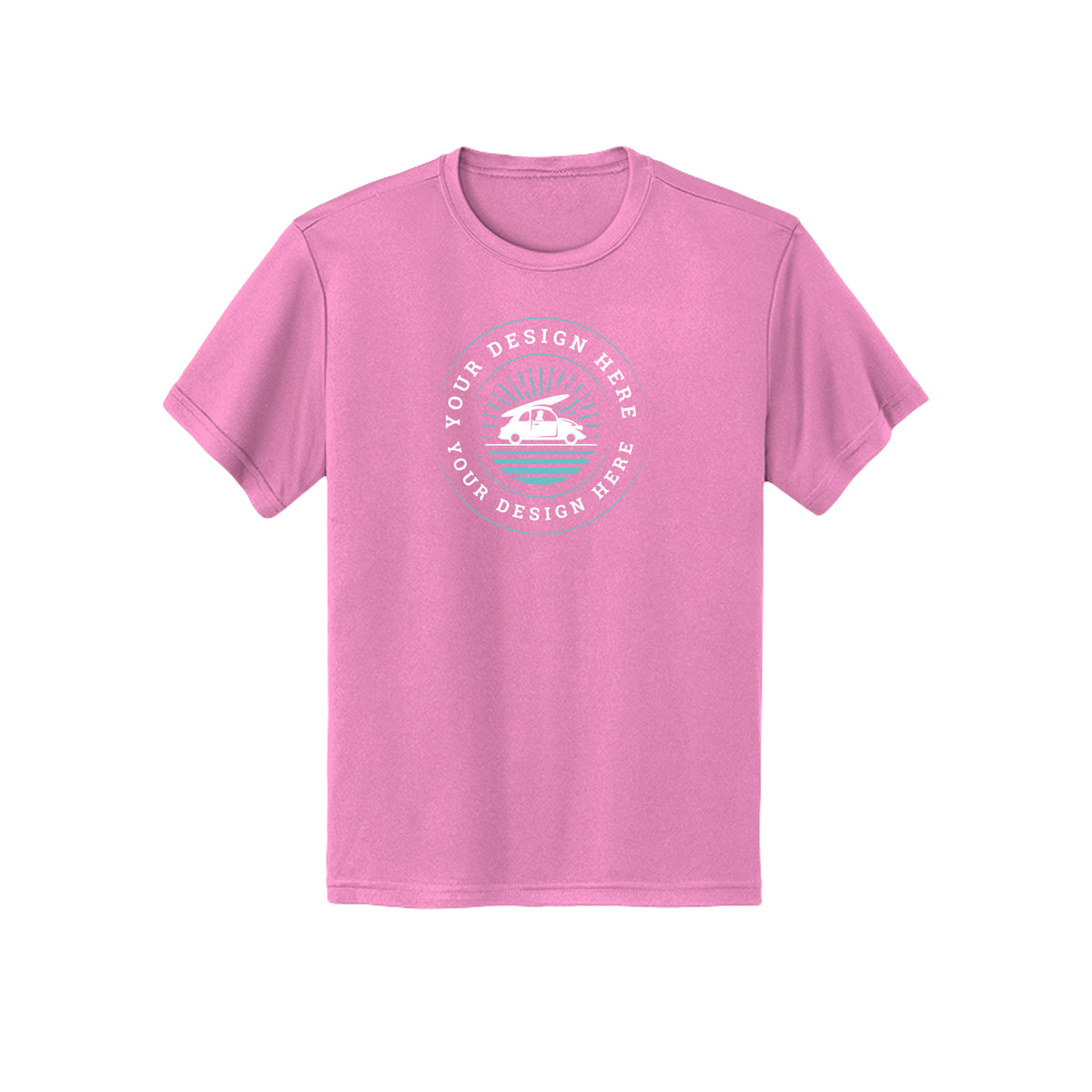 Custom Core 365 CE10Y Youth Capital Performance T-Shirt Charity Pink Core 365 CE10Y Youth Capital Performance T-Shirt Performance Tee