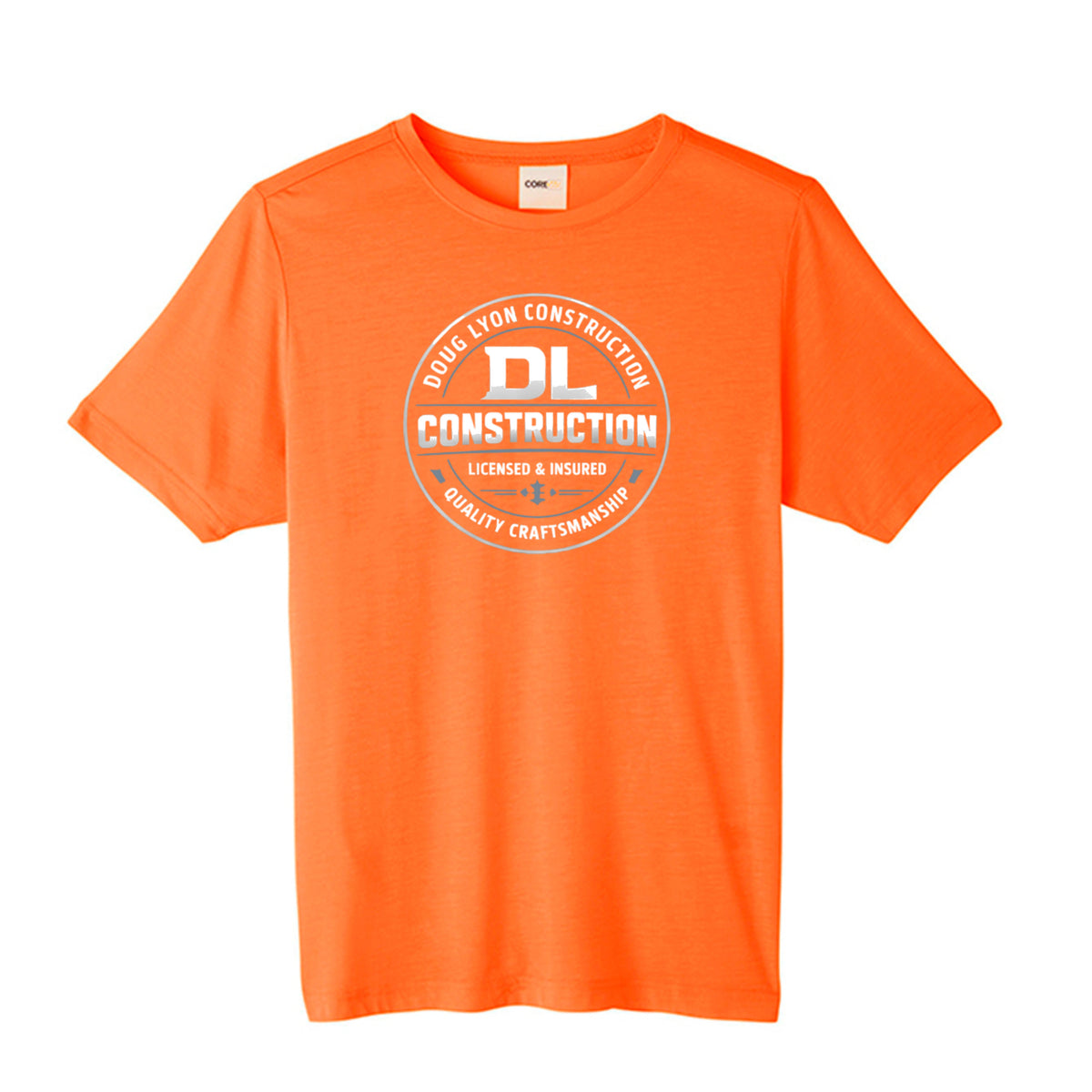 Custom Unisex Chromasoft Performance Tee CAMPUS ORANGE Core 365 CE111 Adult Fusion ChromaSoft Performance T-Shirt T-Shirt