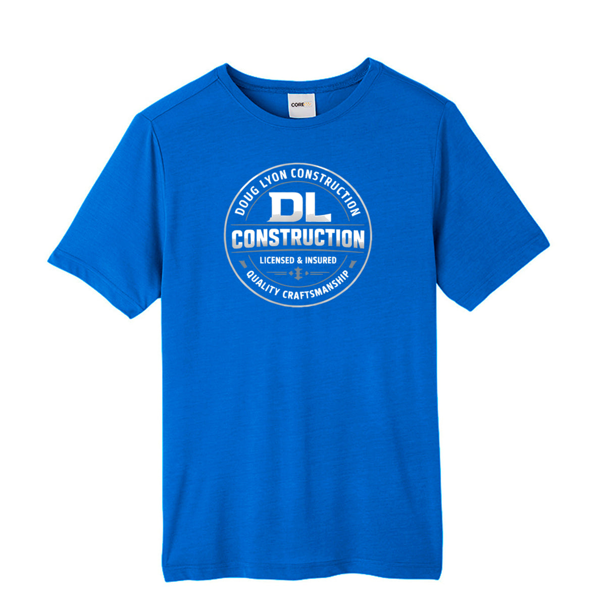 Custom Unisex Chromasoft Performance Tee TRUE ROYAL Core 365 CE111 Adult Fusion ChromaSoft Performance T-Shirt T-Shirt