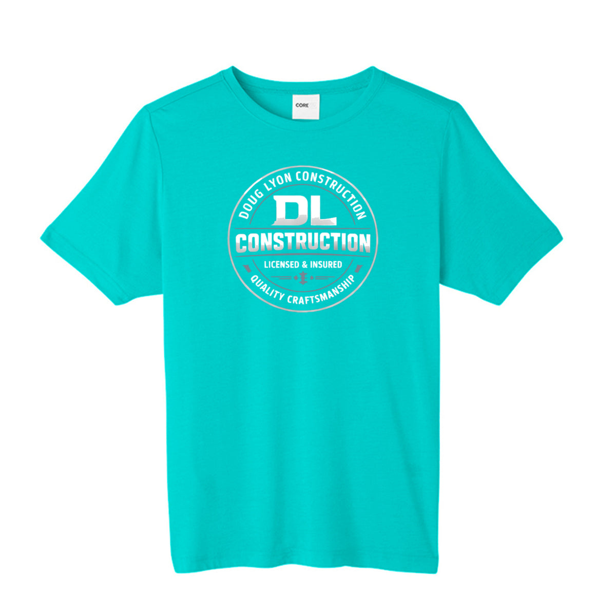 Custom Unisex Chromasoft Performance Tee Sea Glass Core 365 CE111 Adult Fusion ChromaSoft Performance T-Shirt T-Shirt