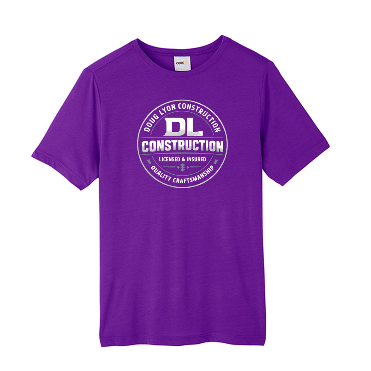 Custom Unisex Chromasoft Performance Tee CAMPUS PURPLE Core 365 CE111 Adult Fusion ChromaSoft Performance T-Shirt T-Shirt