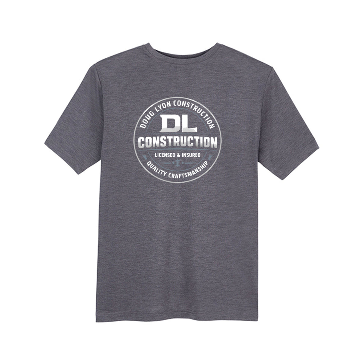 Custom Unisex Chromasoft Performance Tee CARBON HEATHER Core 365 CE111 Adult Fusion ChromaSoft Performance T-Shirt T-Shirt