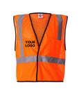 Custom ML Kishigo 1193-1194 Economy Mesh Safety Vest – Bulk Hi-Vis Vests | Screen Print & Embroidery Orange ML Kishigo 1193-1194 Economy Mesh 1-Pocket Vest Safety Gear
